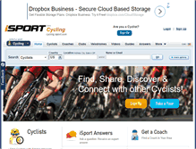 Tablet Screenshot of cycling.isport.com