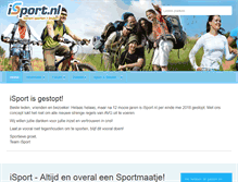 Tablet Screenshot of isport.nl