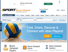 Tablet Screenshot of beachvolleyball.isport.com