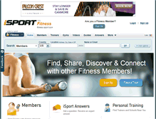 Tablet Screenshot of fitness.isport.com