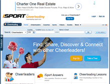 Tablet Screenshot of cheerleading.isport.com