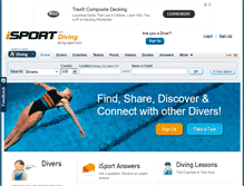 Tablet Screenshot of diving.isport.com